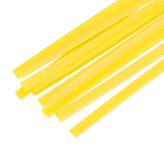 Uxcell 10pcs 20 Inch Plastic Welding Rods PE Welding Strips Welder Rods for Plastic Welder, Car Bumper, Kayak Repair, Yellow