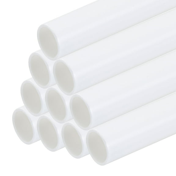 Uxcell 10pcs 20" Plastic Model Tube ABS, Solid Round Bar 0.24" OD White Easy Processing Model Making DIY