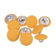 thumbnail image 1 of Uxcell 10pcs 20L Fabric Cloth Covered Button 12.5mm Metal Shank Round Sewing Buttons for Suits Dress Blouses, Yellow, 1 of 5