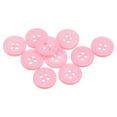 thumbnail image 1 of Uxcell 10Pcs 20L Sewing Buttons 1/2"(12.5mm) Resin Round Flat 4-Hole Craft Buttons for Sewing Clothing DIY, Light Pink, 1 of 5