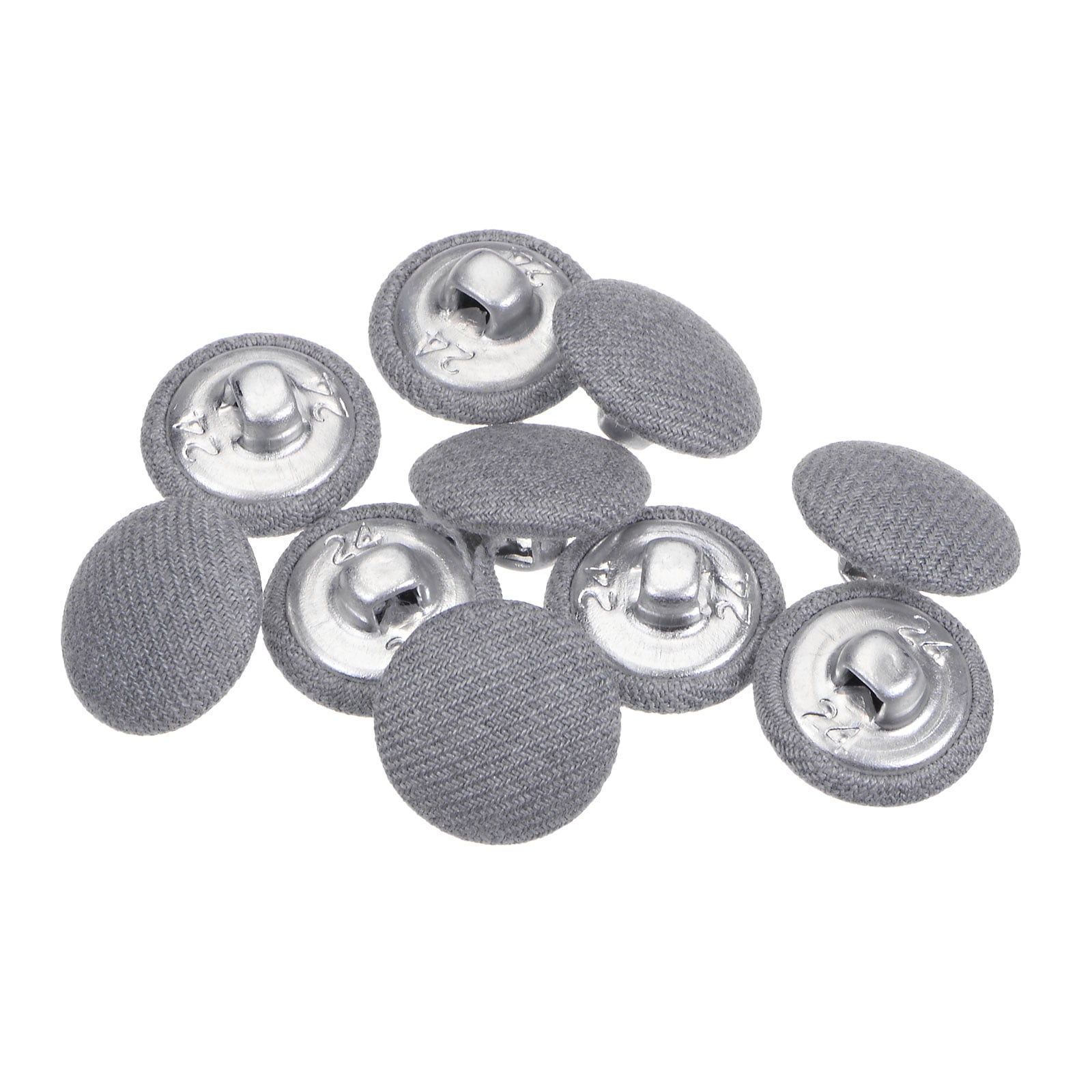 Square Button Cloth Uxcell 10pcs 24L Fabric Cloth Covered Button 15mm Metal Shank Round ...