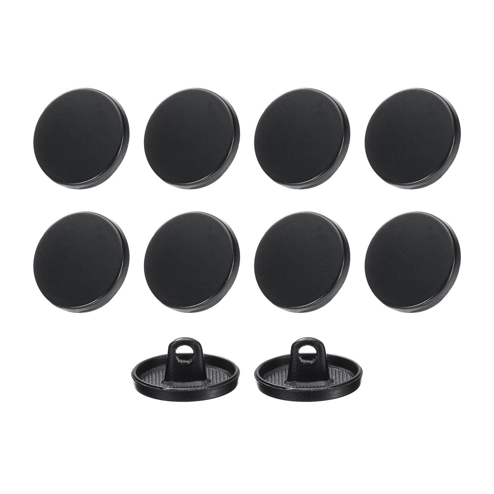 Uxcell 10pcs 24L Metal Round Flat Button Sewing Buttons 15mm Alloy ...
