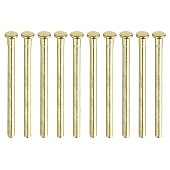 Uxcell 10pcs 3.5 Inch Door Hinge Pins, Removable Brushed Door Hinge Interior Hinge,Gold