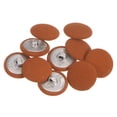 thumbnail image 1 of Uxcell 10pcs 32L Fabric Cloth Covered Button 20mm Metal Shank Round Sewing Buttons for Suits Dress Blouses, Alloy Orange, 1 of 5