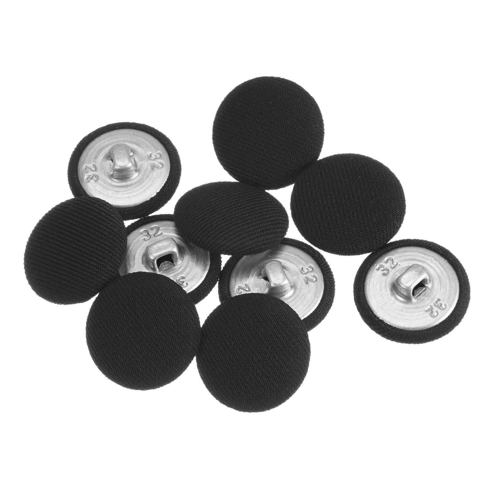 Square Button Cloth Uxcell 10pcs 32L Fabric Cloth Covered Button 20mm Metal Shank Round ...