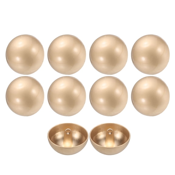 Uxcell 10pcs 40L Metal Round Flat Sewing Buttons 25mm 1" Single Hole Craft Replacement Button for Men Women Suit Woolen Coat Shirt Trousers Sewing Crafts, Gold Tone