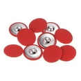 thumbnail image 1 of Uxcell 10pcs 44L Fabric Cloth Covered Button 28mm Metal Shank Round Sewing Buttons for Suits Dress Blouses, Red, 1 of 5