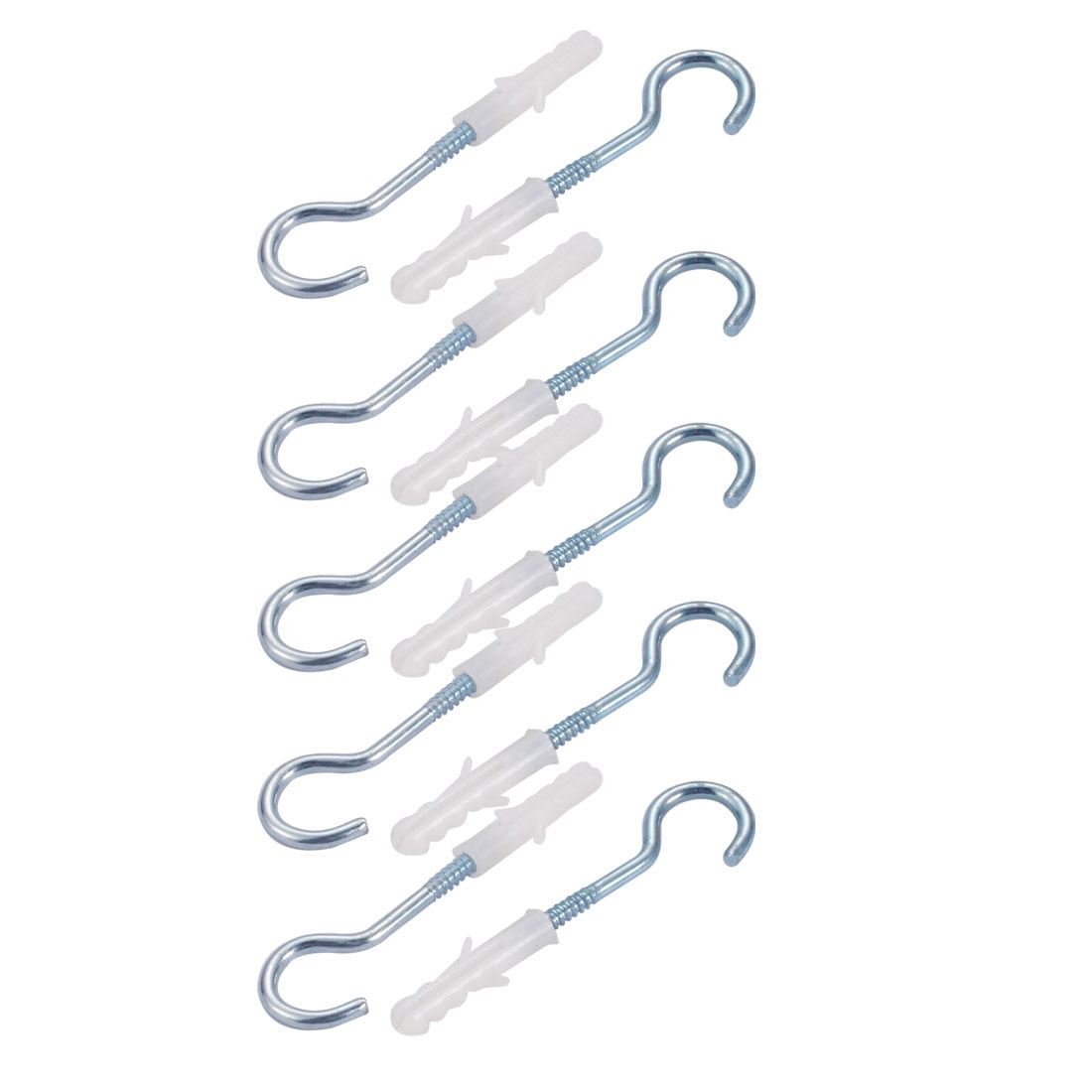 Uxcell 10pcs 6mmx30mm Self Drilling Drywall Anchor With Zinc Plated Screw  Hook Eye 