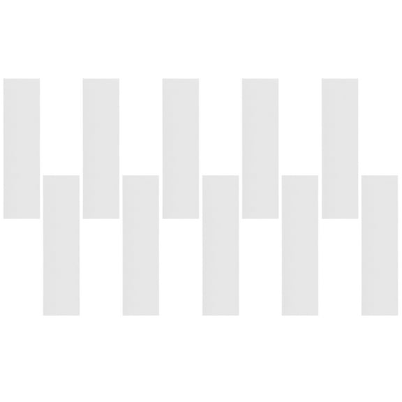 Uxcell 10pcs 7.8" x 2" Peel and Stick Molding Trim Strip Mirrored Sticker Silver