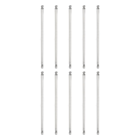 Uxcell 10pcs Ball End Hex Screwdriver Bit H6 Head 1/4" Hex Shank 6" Long Magnetic
