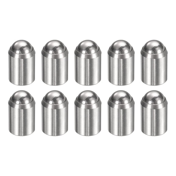 Uxcell 10pcs Ball Point Spring Plunger 12x16mm 304 Stainless Steel No Step Ball Plunger