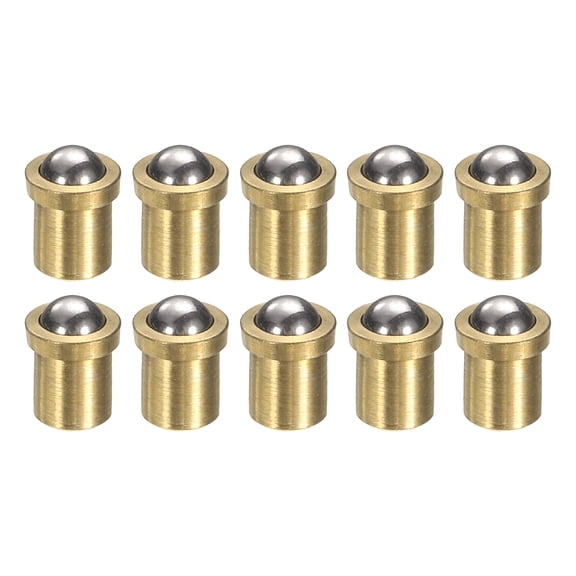 Uxcell 10pcs Ball Point Spring Plunger 3x4mm Brass Small Ball Plunger