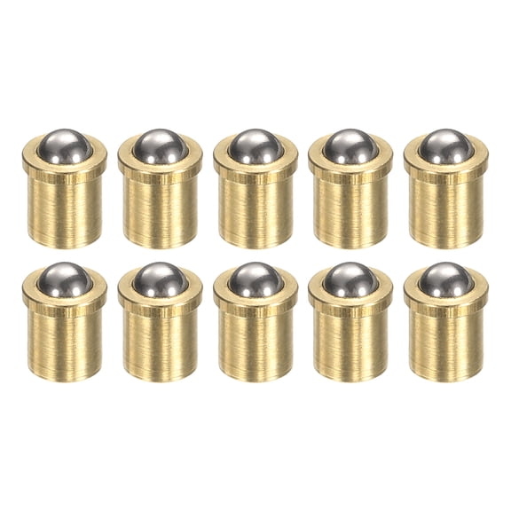 Uxcell 10pcs Ball Point Spring Plunger 4x5mm Brass Small Ball Plunger
