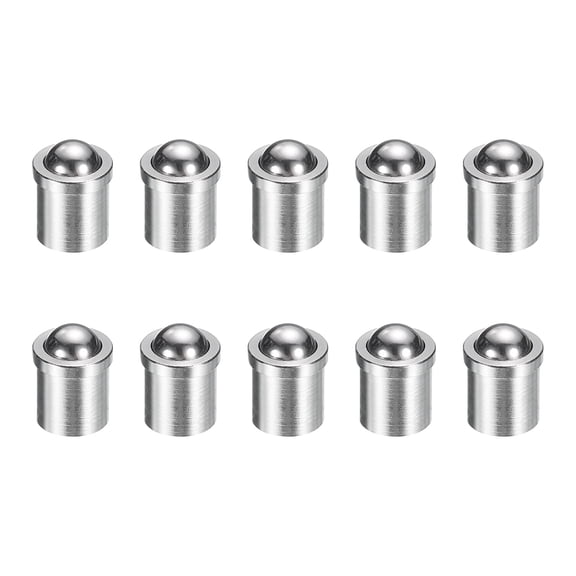 Uxcell 10pcs Ball Point Spring Plunger 5x6mm 25N Stainless Steel Small Ball Plunger