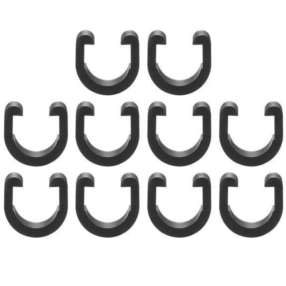 Uxcell 10pcs Bicycle Cable Clamps C-Clips Housing Hose Guide U-Clips Brake Derailleur Shifter for MTB Road Bike Black