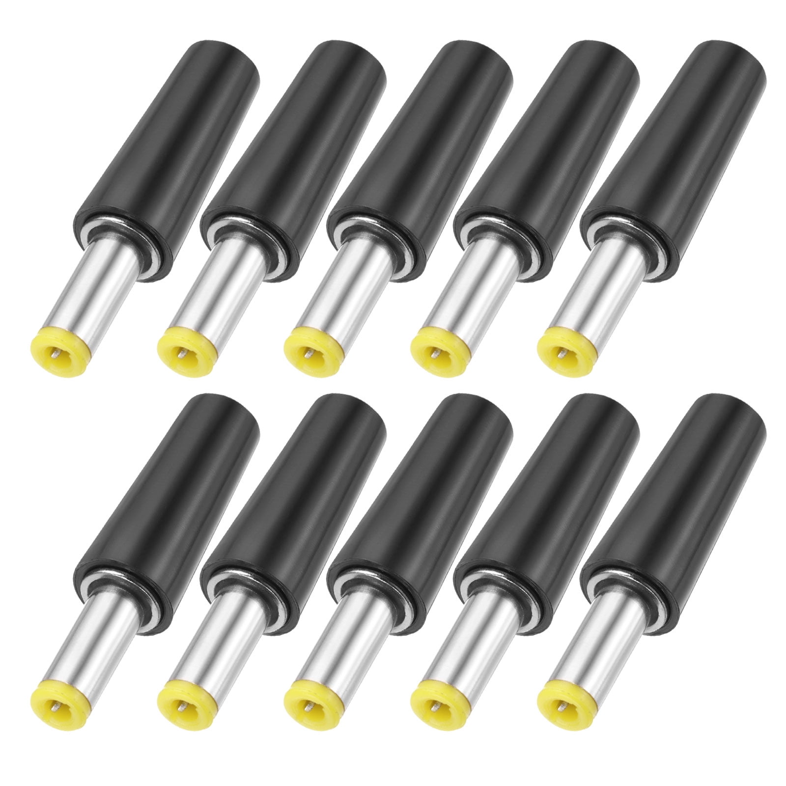 Uxcell 10pcs DC Power Male Adapter, 5.5mm x 2.1mm 1.54