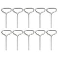 thumbnail image 1 of Uxcell 10pcs Dogging Hex Key Wrench 5/32" SAE Metal Dog Door Keys Spanner with T-Ring Full Loop, Silver Tone, 1 of 5