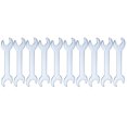 thumbnail image 1 of Uxcell 10pcs Double Open End Thin Wrench 13mm x 15mm Metric U-Shaped Spanner, 1 of 8