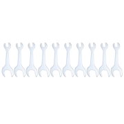 Uxcell 10pcs Double Open End Thin Wrench 14mm x 30mm Metric U-Shaped Spanner