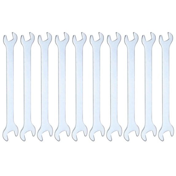 Uxcell Metric Double Open End Wrench – 5.5mm X 7mm, Chrome Vanadium Steel, 15° Offset For Tight Spaces
