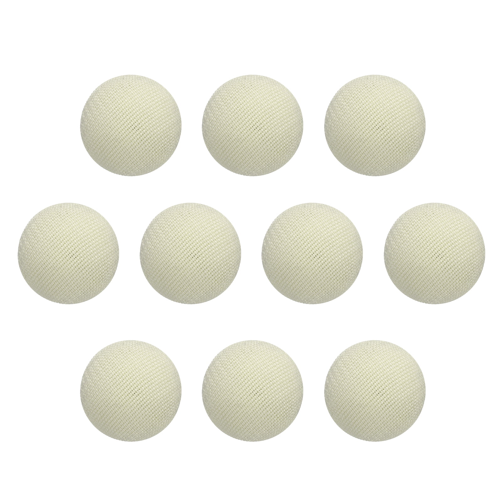 Uxcell 10pcs Fabric Cloth Covered Button 10mm Craft Round Sewing Button ...