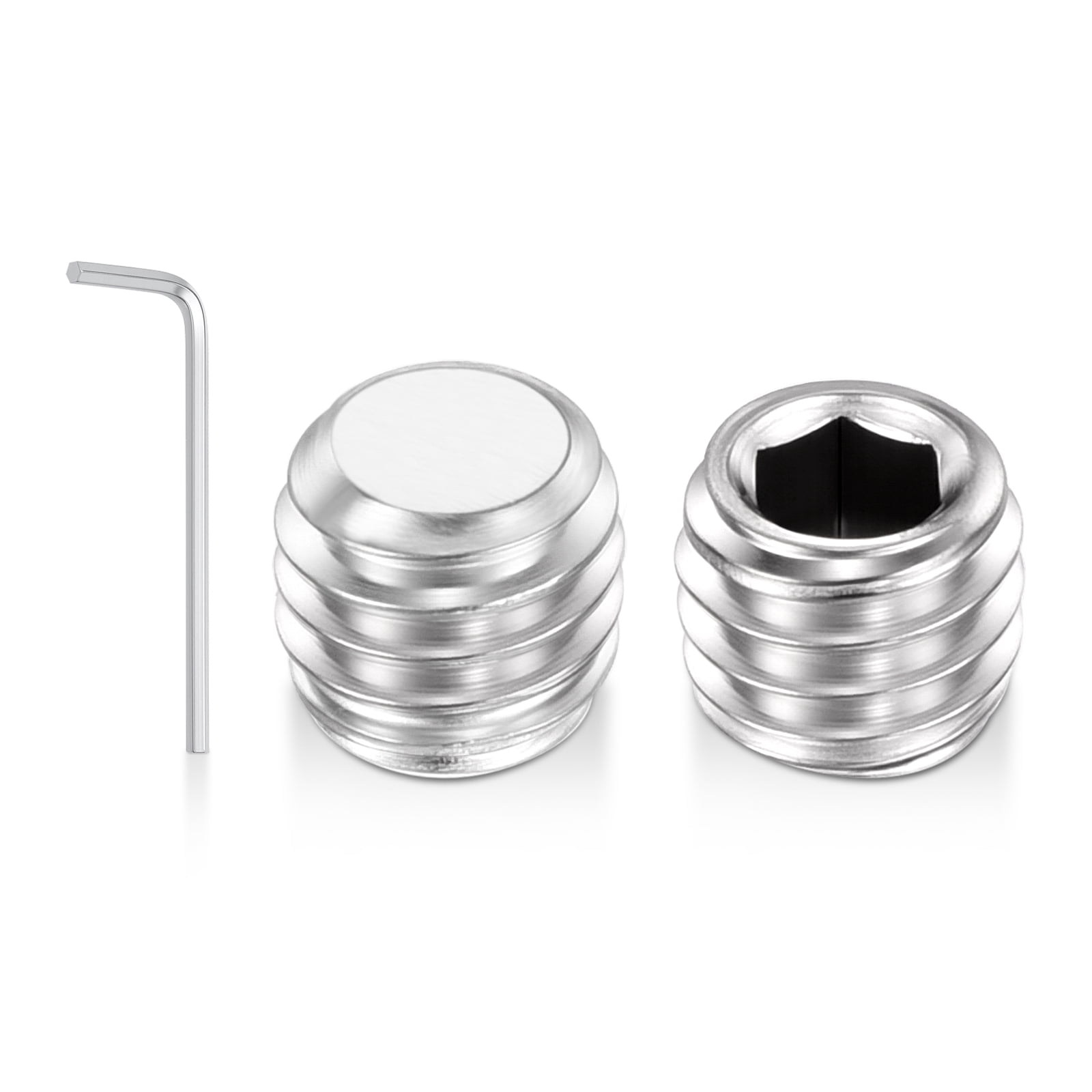 Uxcell 10pcs Flat Hex Socket Set Screws - [M3-0.5x3mm] 18-8 Stainless ...