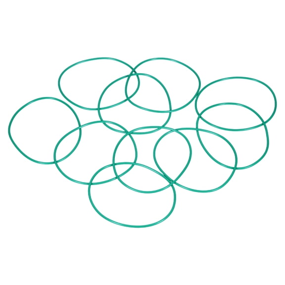 Uxcell 10pcs Fluorine Rubber O-Rings (78mm OD 73mm ID 2.5mm Width) - Metric FKM Sealing Gasket Plumbing Sealing O Rings, for Fasten Screws Flanges Faucet Pipe Valves, Green