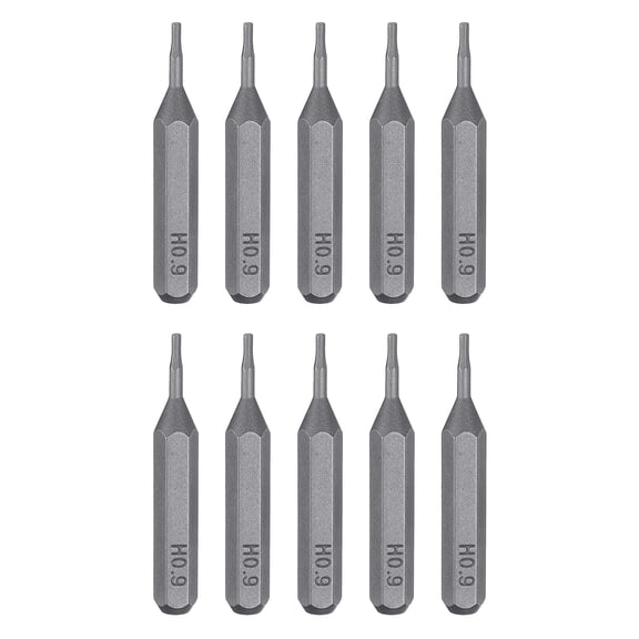 Uxcell 10pcs H0.9 Hex Screwdriver Bit 5/32" Hex Magnetic Hexagon Head S2 Steel