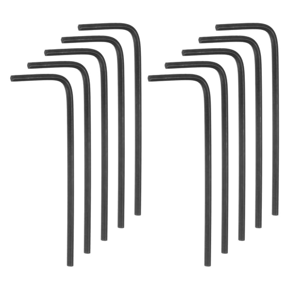 Uxcell 10pcs Hex Key Wrench 1.5mm L-Shape Hexagon Metric Wrenches Chrome Vanadium Steel Repairing Tool, Black