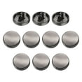 thumbnail image 1 of Uxcell 10pcs Metal Flat Button 12.5mm Round Metal Sewing Buttons Matte Black, 1 of 7