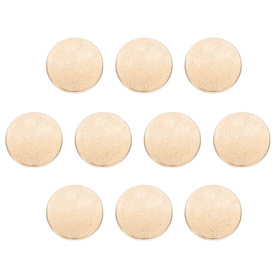 Uxcell 10pcs Metal Round Buttons 20mm Alloy Rough Texture Sewing Buttons, Sand Gold