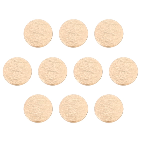 Uxcell 10pcs Metal Round Buttons 23mm Alloy Rough Texture Sewing Buttons, Sand Gold