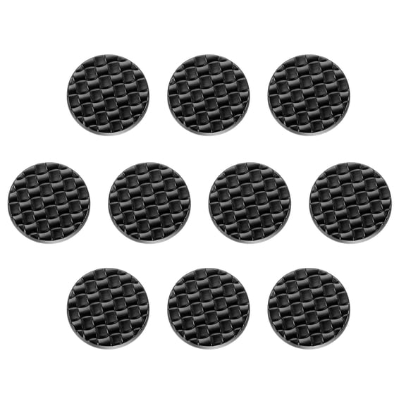 Uxcell 10pcs Metal Round Buttons 25mm Alloy Plaid Texture Sewing Button, Matt Black