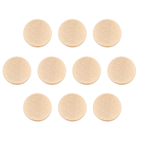 Uxcell 10pcs Metal Round Buttons 25mm Alloy Rough Texture Sewing Buttons, Sand Gold