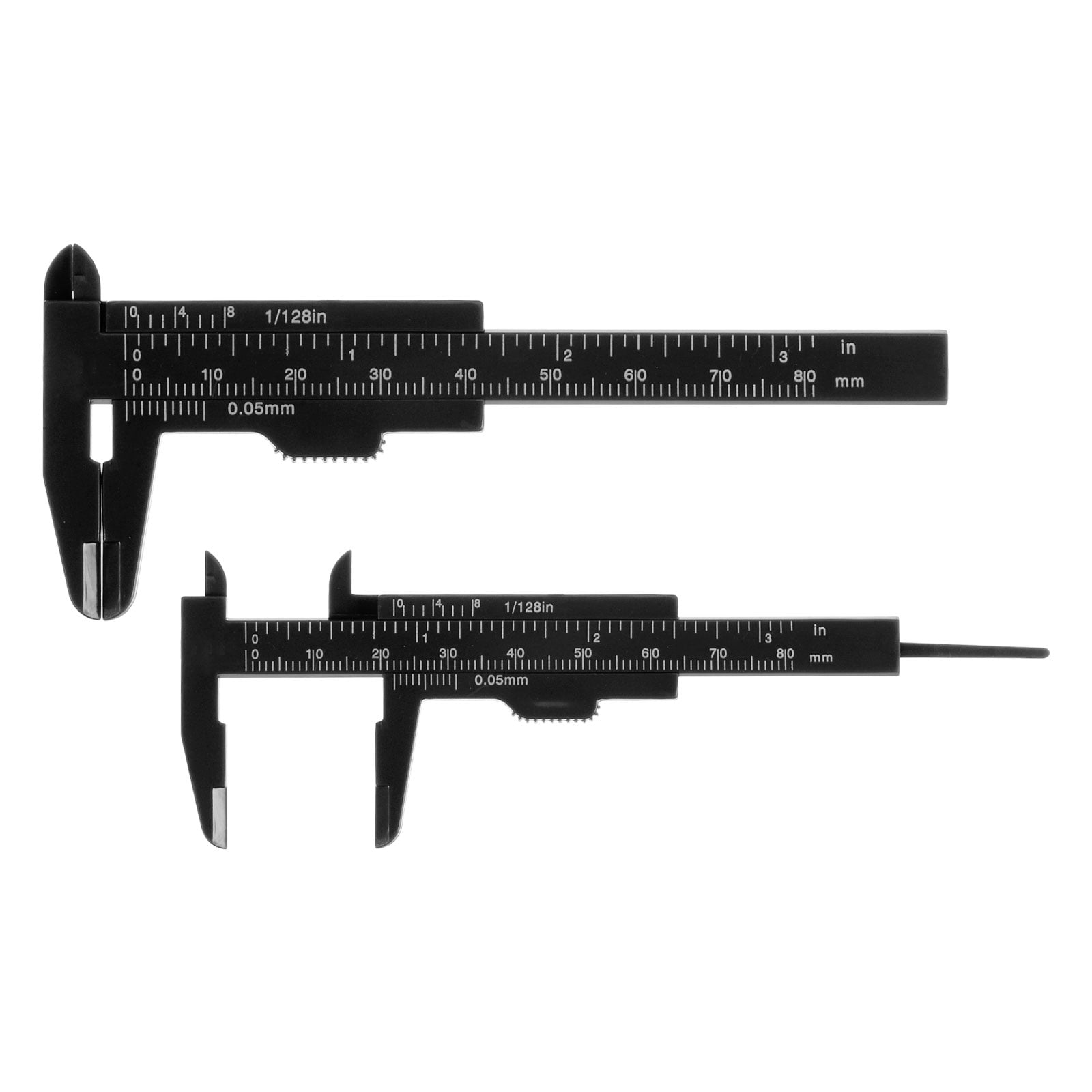 Uxcell 10pcs Mini Plastic Vernier Caliper 80mm 3 Double Scale Metric uxcell-10pcs-mini-plastic-vernier-caliper-80mm-3-double-scale-metric