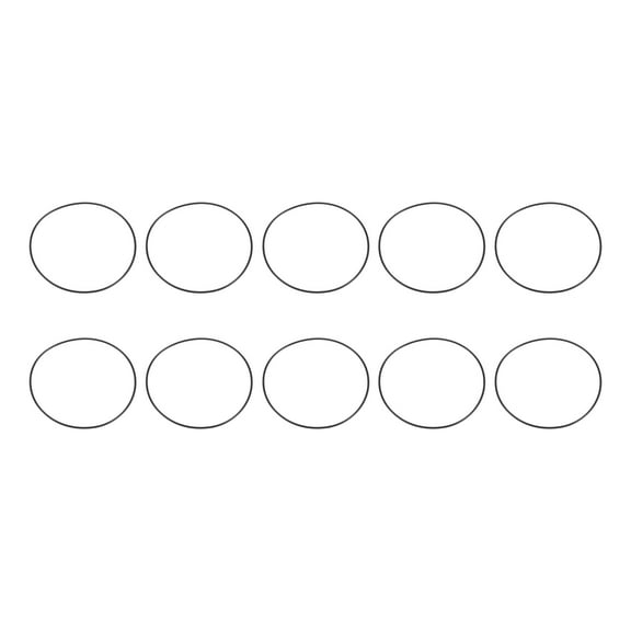 Uxcell 10pcs Nitrile Rubber O-Rings 100mm OD 96mm ID 2mm Width Metric Buna-N NBR Sealing Gasket Plumbing Sealing Repair O Rings for Car Auto Vehicle Repair Faucet Air Gas