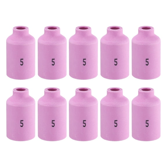 Uxcell 10pcs Nozzles Ceramic Shield Cup 54N17-5 Welding Torch Tip for TIG Welding Torch WP-17/18/26 Series