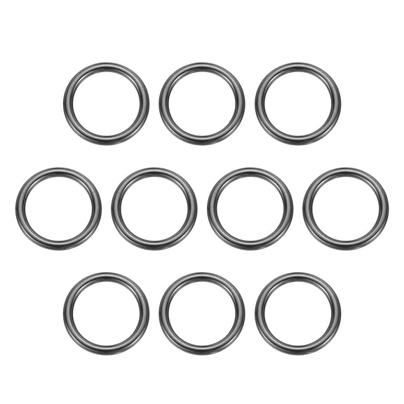 Uxcell 10pcs O Ring Buckles 3/4" Zinc Alloy Electroplated Round Buckles, Bronze