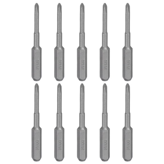 Uxcell 10pcs PH00 Phillips Screwdriver Bit 5/32" Hex Shank 35mm/1.4" Length Magnetic Cross Head S2 Steel Screw Driver Bit for Precision Repair