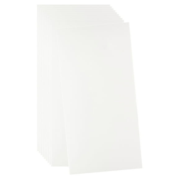 Uxcell 10pcs Peel and Stick Wall Panels 31.5" x 15.7" Skin Feel Brick Wallpapers (34.4 Sq. Ft. / 3.2 Sq.m. Coverage) Marble Tiles Adhesive Backsplash, Pure White