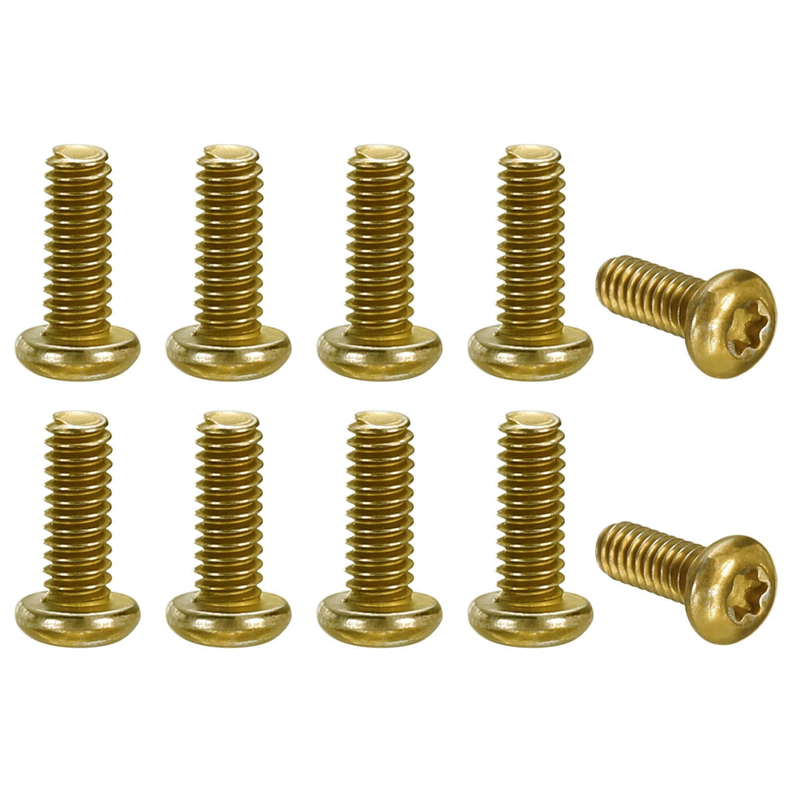 Uxcell 10pcs Pocket Clip Screws T6 Torx Head 2-56UCN 6mm Thread