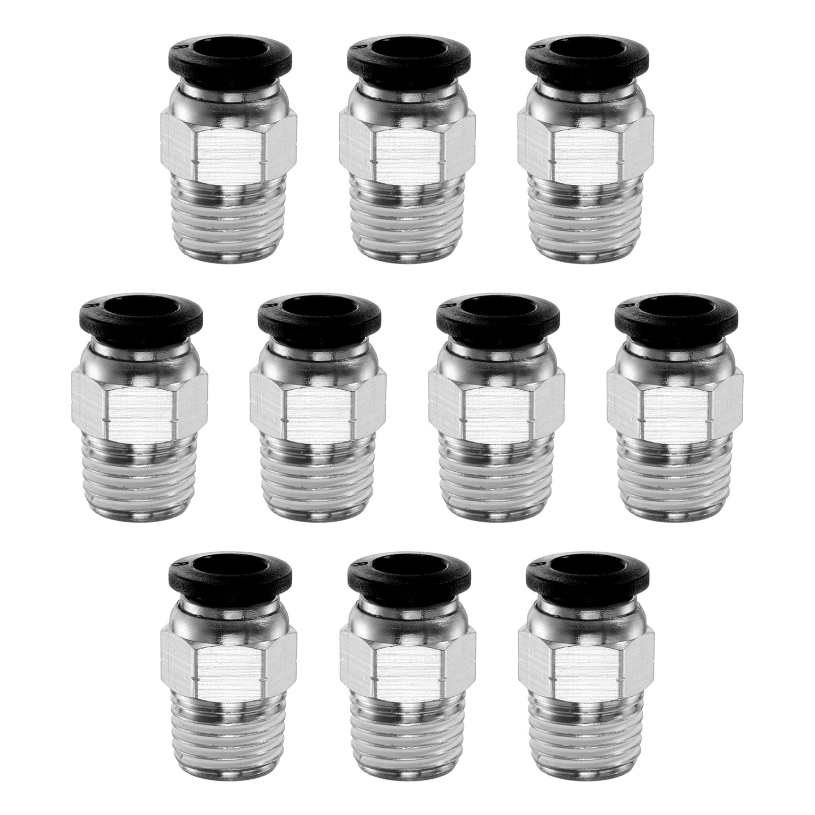 QUARKZMAN Push to Connect Fittings 8mm Tube OD x 1/4 NPT Thread Female Straight Pneumatic Tube Fittings PCF8-N02 Quick Connect Air Line Fittings Air Hose Fittings, Black QUARKZMAN Push to Connect Fittings 8mm Tube OD x 1/4 NPT Thread Female Straight Pneumatic Tube Fittings PCF8-N02 Quick Connect Air Line Fittings Air Hose Fittings, Black