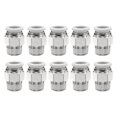 thumbnail image 1 of Uxcell 10pcs Push to Connect Fitting 1/2" x 3/8" Thread Straight Union Fittings, White, 1 of 7
