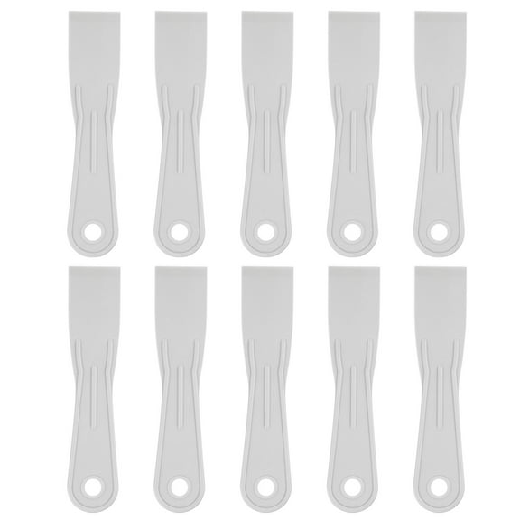Uxcell 10pcs Putty Scraper 1.6" Width 1.7mm Thin Flexible Plastic Putty Knife Gray