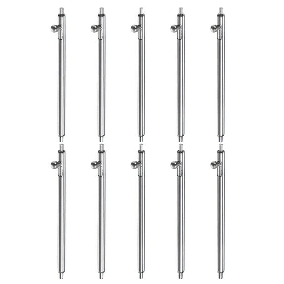 Uxcell 10pcs Quick Release Spring Bar 24mm Width 1.5mm Diameter Stainless Steel Watch Pins Replacement Band Strap Link Pins