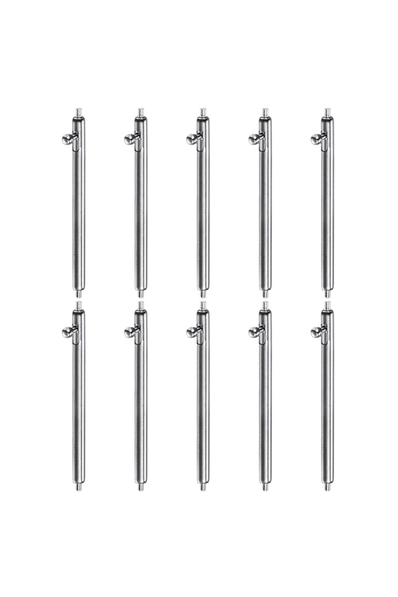 10pcs Quick Release Spring Bar 24mm Width 1.8mm Diameter Stainless Steel Watch Pins Replacement Band Strap Link Pins