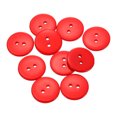thumbnail image 1 of Uxcell 10Pcs Resin Sewing Button, 20mm 2 Holes Round Craft Buttons Red, 1 of 6