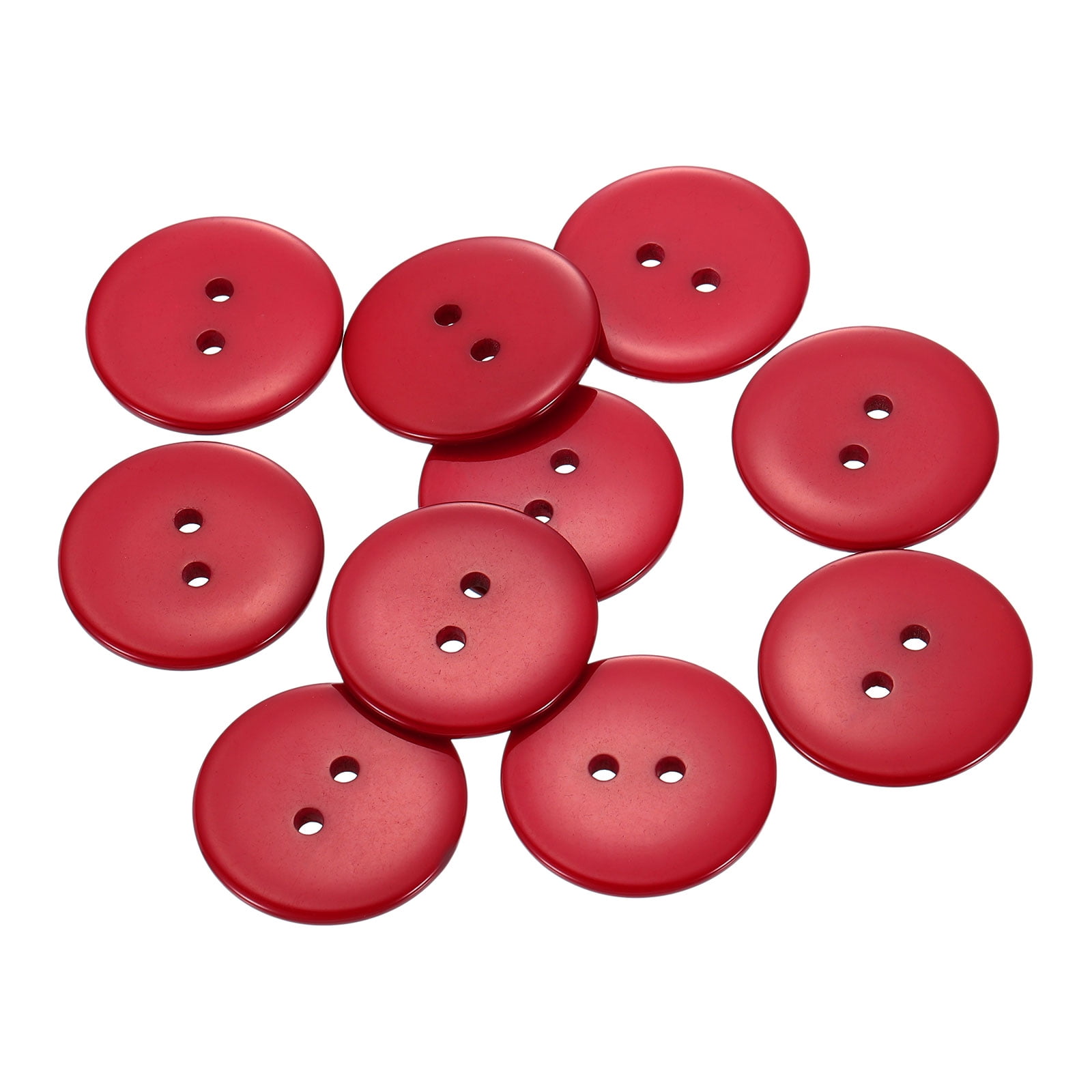 100Pcs Mixed Sewing Buttons - Round Black 4-Hole Buttons In 5 Sizes With Storage Box For DIY & Crafts