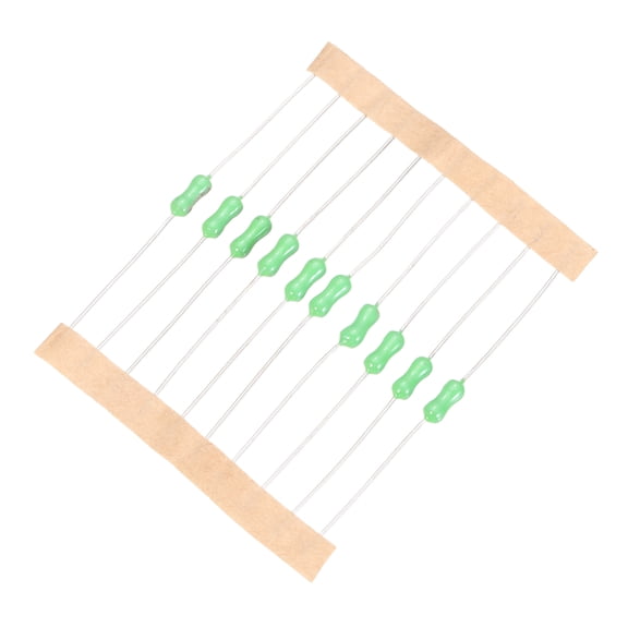 Uxcell 10pcs Resistance Fuse, 250V 0.2A Link Fast Blow Leaded Resistance Fuse for Telecom Communication Electronics Lighting, Green