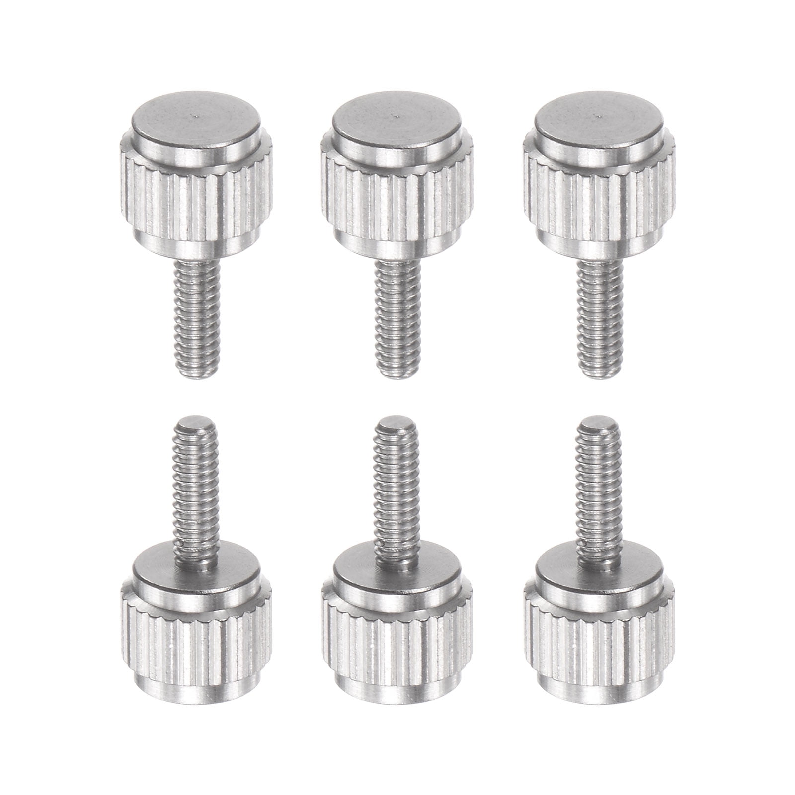 Uxcell 10pcs Round Flat Head Knurled Thumb M2x6mm Hand Clamping ...